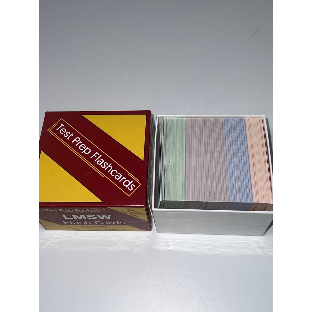 Test Prep Books LMSW Flash Cards Social Work Exam Study Guide Practice Questions - Picture 2 of 7